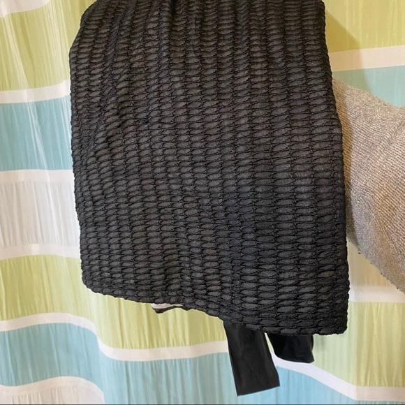 TCEC Baby Doll Black Textured Dress Sz Small - Picture 8 of 9